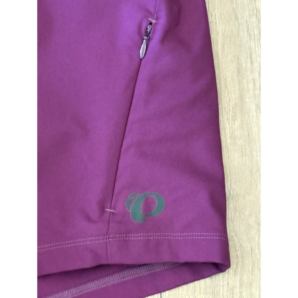NWT Pearl Izumi Canyon Cycling Shorts Women's L Purple 8.5" Inseam Padded Liner - Picture 2 of 16